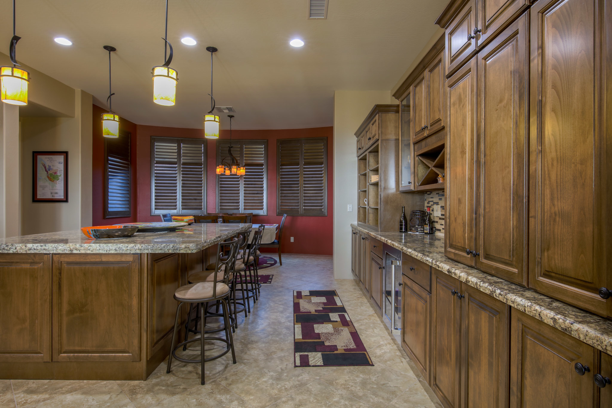 Custom Sollid cabinetry kitchen installation in Phoenix by Maverick Kitchens featuring detailed finish carpentry